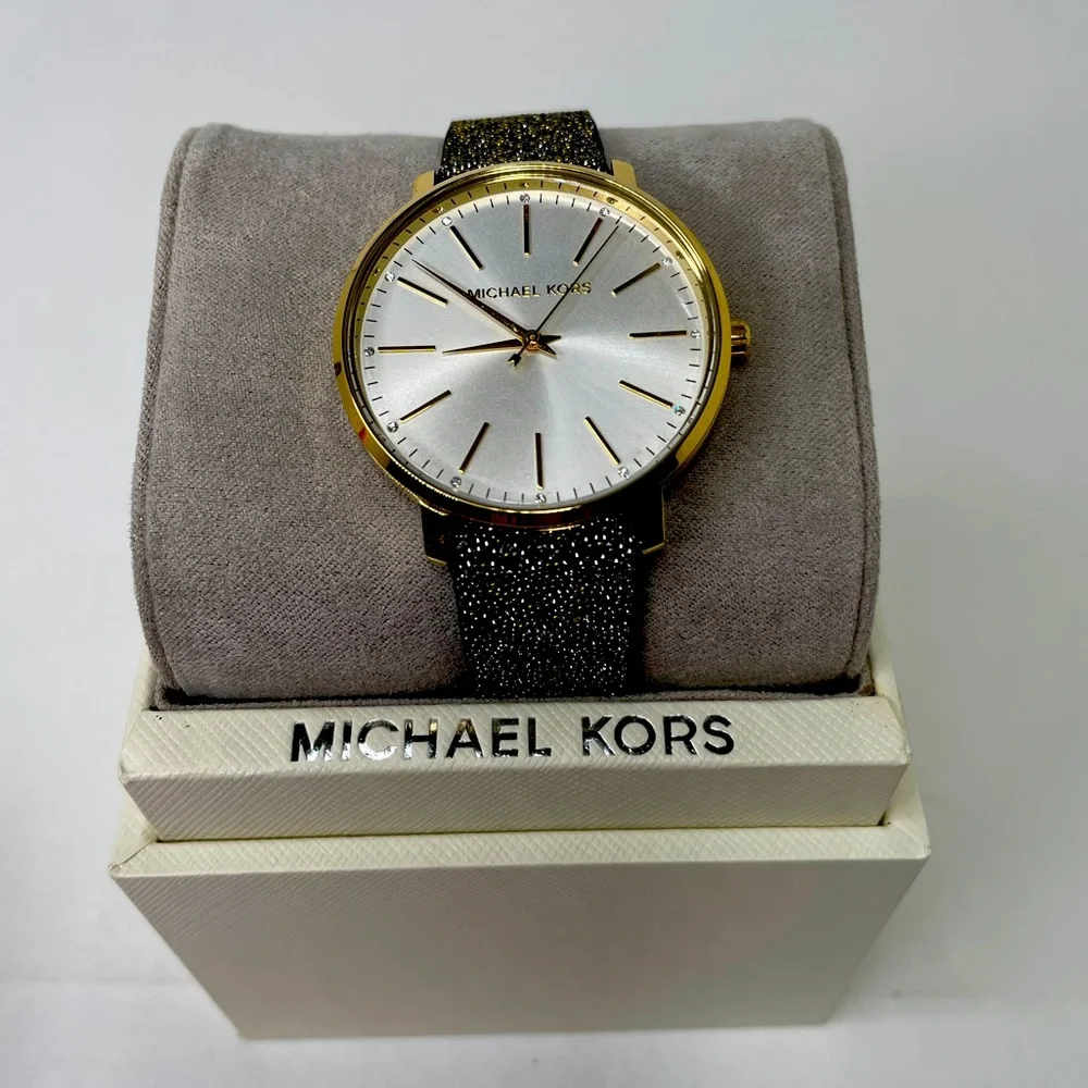 Michael Kors Pyper Swarovski Crystal Black Watch MK2878‎